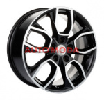 5/114,3/7x17 Khomen Wheels 67,1/45 KHW1713 F-Silver