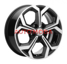 5/114,3/6,5x16 Khomen Wheels 67,1/50 KHW1606 Black-FP