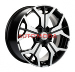5/112/7x17 Khomen Wheels 57,1/40 KHW1715 F-Silver-FP
