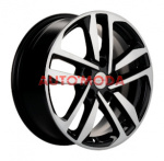 5/114,3/6,5x16 Khomen Wheels 60,1/45 KHW1612 Black-FP