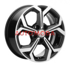 5/114,3/6,5x16 Khomen Wheels 66,1/50 KHW1606 Black-FP