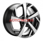5/114,3/7x17 Khomen Wheels 67,1/45 KHW1712 Black-FP