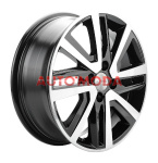 4/100/6x16 Khomen Wheels 54,1/48 KHW1609 Black-FP
